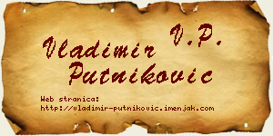 Vladimir Putniković vizit kartica